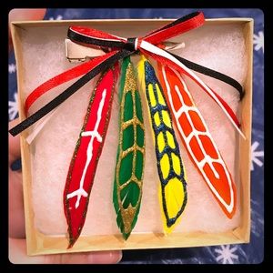 Chicago Blackhawk Hair Clip